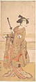 Onoe Tamizo as a Samurai Woman, Katsukawa Shunshō 勝川春章 Japanese, Woodblock print (nishiki-e); ink and color on paper, Japan