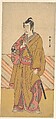 The Actor Bando Mitsugorō I as one of the Conen Otoko or Five Kyokaku, Katsukawa Shunshō　勝川春章  Japanese, Woodblock print (nishiki-e); ink and color on paper, Japan