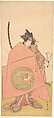 The Actor Segawa Kikunojō III as Wappa no Kikuō in a Woman’s “Asahina Armor Pulling” (Asahina no kusazuri-biki) Scene, Katsukawa Shunshō 勝川春章 Japanese, Left sheet of a diptych of woodblock prints (nishiki-e); ink and color on paper, Japan