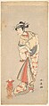 The Actor Ichikawa Danjuro V in the Role of a Woman, Katsukawa Shunshō 勝川春章 Japanese, Woodblock print (nishiki-e); ink and color on paper, Japan