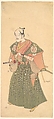 The Actor Arashi Otohachi I (facsimile?), Ippitsusai Bunchō 一筆齊文調 Japanese, Probably a facsimile reproduction of a woodblock print (nishiki-e); ink and color on paper, Japan
