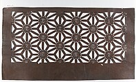 Stencil with Hemp-Leaf Pattern, Paper, Japan