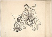 One of Six Impressions from Worn Old Blocks, Unidentified artist Japanese, 18th century, Monochrome woodblock print; ink on paper, Japan