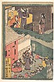 The Loyal League (Chushingura), Utagawa Toyokuni II Japanese, Pentaptych of woodblock prints; ink and color on paper, Japan