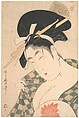 A Courtesan, Kitagawa Utamaro  Japanese, Woodblock print; ink and color on paper, Japan