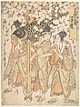 Lantern Float, Kitagawa Utamaro Japanese, Woodblock print; ink and color on paper, Japan
