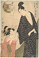 Shared Feelings in the Bedchamber of Komurasaki and Gompachi, Kitagawa Utamaro  Japanese, Woodblock print; ink and color on paper, Japan