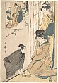 A Young Man at the Side of a House, Kitagawa Utamaro  Japanese, Woodblock print; ink and color on paper, Japan