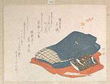 Bed-clothing, Ryūryūkyo Shinsai  Japanese, Woodblock print (surimono); ink and color on paper, Japan