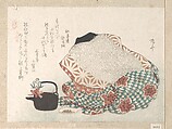 Outfit for the New Year Ceremony, Ryūryūkyo Shinsai Japanese, Woodblock print (surimono); ink and color on paper, Japan
