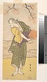 The Actor Ichikawa Ebizō (formerly Danjūrō V) as Kemushi Babā of Anō Village, Katsukawa Shun'ei 勝川春英  Japanese, Right sheet of a diptych of woodblock prints (niskiki-e); ink and color on paper, Japan