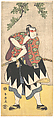 Kabuki Actor Ichikawa Monnosuke II, Katsukawa Shun'ei Japanese, Woodblock print (nishiki-e); ink and color on paper, Japan