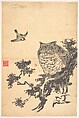 Owl and Two Swallows, Utagawa Toyohiro  Japanese, Woodblock print; ink and color on paper, Japan