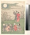 The Eighth Month, Ishikawa Toyomasa  Japanese, Woodblock print; ink and color on paper, Japan