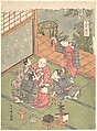 The First Month, Ishikawa Toyomasa  Japanese, Woodblock print; ink and color on paper, Japan