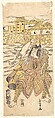 Actor, Danjuro, Impersonating Murubashi Chuye, Toryusai Japanese, Woodblock print; ink and color on paper, Japan