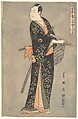 Kabuki Actor Sawamura Sōjūrō III, from the series Portraits of Kabuki Actors on Stage (Yakusha butai no sugata-e), Utagawa Toyokuni I Japanese, Woodblock print; ink and color on paper, Japan