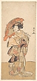The First Nakamura Tomijuro as a Woman Dancer, Katsukawa Shunshō 勝川春章 Japanese, Woodblock print (nishiki-e); ink and color on paper, Japan