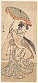 The Third Segawa Kikunojo as a Woman Dancing in a Shosa Act, Katsukawa Shunshō 勝川春章 Japanese, Woodblock print (nishiki-e); ink and color on paper, Japan