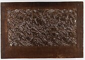 Stencil with Pattern of Turbulent Water, Paper reinforced with silk, Japan