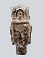 Head of a bodhisattva, probably Avalokiteshvara, Limestone, China