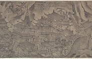 The Daming Palace, Formerly Attributed to Wang Zhenpeng (Chinese, active ca. 1275–1330), Handscroll; ink on paper, China