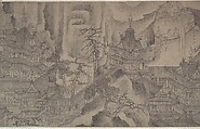 The Daming Palace, Formerly Attributed to Wang Zhenpeng (Chinese, active ca. 1275–1330), Handscroll; ink on paper, China