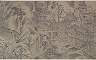 The Daming Palace, Formerly Attributed to Wang Zhenpeng (Chinese, active ca. 1275–1330), Handscroll; ink on paper, China