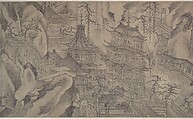 The Daming Palace, Formerly Attributed to Wang Zhenpeng (Chinese, active ca. 1275–1330), Handscroll; ink on paper, China