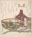 Specialities of Bizen Province, Yashima Gakutei  Japanese, Woodblock print (surimono); ink and color on paper, Japan
