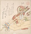 Ceremonial Things for the Celebration of Setting Up a New House, Kubo Shunman (?) Japanese, Woodblock print (surimono); ink and color on paper, Japan