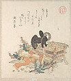 “Beans for Tossing During Setsubun Exorcism Ceremony,” from the series Ise Calendars for the Asakusa Group (Asakusa-gawa Ise goyomi)
From the Spring Rain Collection (Harusame shū), vol. 2
, Kubo Shunman (?) Japanese, Woodblock print (surimono); ink and color on paper, Japan