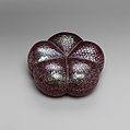 Box with Geometric Designs, Black lacquer with mother-of-pearl inlay, China