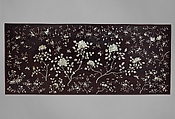 Table with Flowering Sprays, Black lacquer inlaid with mother-of-pearl, China