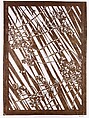 Stencil with Pattern of Pinks, Paper and silk, Japan