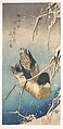 Mallard and Snow-covered Reeds
, Utagawa Hiroshige Japanese, Woodblock print; ink and color on paper, Japan