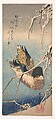 A Wild Duck near a Snow-laden Shore, Utagawa Hiroshige  Japanese, Woodblock print; ink and color on paper, Japan