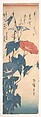 Morning Glories, Utagawa Hiroshige  Japanese, Woodblock print; ink and color on paper, Japan