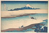 Fuji—The Tama River, Musashi Province, from the series Thirty-six Views of Mount Fuji (Fugaku sanjūrokkei), Katsushika Hokusai  Japanese, Woodblock print; ink and color on paper, Japan