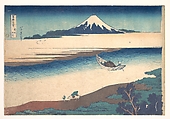 Tama River in Musashi Province (Bushū Tamagawa), from the series Thirty-six Views of Mount Fuji (Fugaku sanjūrokkei), Katsushika Hokusai Japanese, Woodblock print; ink and color on paper, Japan