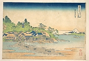 Enoshima in Sagami Province (Sōshū Enoshima), from the series Thirty-six Views of Mount Fuji (Fugaku sanjūrokkei), Katsushika Hokusai Japanese, Woodblock print; ink and color on paper, Japan