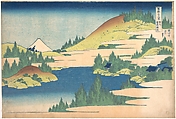 The Lake at Hakone in Sagami Province (Sōshū Hakone kosui), from the series Thirty-six Views of Mount Fuji (Fugaku sanjūrokkei), Katsushika Hokusai Japanese, Woodblock print; ink and color on paper, Japan
