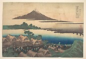 Dawn at Isawa in Kai Province (Kōshū Isawa no akatsuki), from the series Thirty-six Views of Mount Fuji (Fugaku sanjūrokkei), Katsushika Hokusai  Japanese, Woodblock print; ink and color on paper, Japan