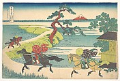 Sekiya Village on the Sumida River (Sumidagawa Sekiya no sato), from the series Thirty-six Views of Mount Fuji (Fugaku sanjūrokkei), Katsushika Hokusai  Japanese, Woodblock print; ink and color on paper, Japan