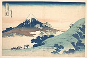 Fuji from Inume (?) Pass, Katsushika Hokusai  Japanese, Woodblock print; ink and color on paper, Japan