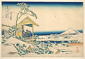 Morning after the Snow at Koishikawa in Edo (Koishikawa yuki no ashita), from the series Thirty-six Views of Mount Fuji (Fugaku sanjūrokkei), Katsushika Hokusai Japanese, Woodblock print; ink and color on paper, Japan