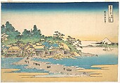 Enoshima in Sagami Province (Sōshū Enoshima), from the series Thirty-six Views of Mount Fuji (Fugaku sanjūrokkei), Katsushika Hokusai  Japanese, Woodblock print; ink and color on paper, Japan