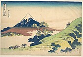 The Inume Pass in Kai Province (Kōshū Inume tōge), from the series Thirty-six Views of Mount Fuji (Fugaku sanjūrokkei), Katsushika Hokusai  Japanese, Woodblock print; ink and color on paper, Japan