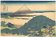 Cushion Pine at Aoyama (Aoyama enza no matsu), from the series Thirty-six Views of Mount Fuji (Fugaku sanjūrokkei), Katsushika Hokusai  Japanese, Woodblock print; ink and color on paper, Japan
