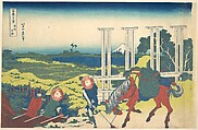 Senju in Musashi Province (Bushū Senju), from the series Thirty-six Views of Mount Fuji (Fugaku sanjūrokkei), Katsushika Hokusai  Japanese, Woodblock print; ink and color on paper, Japan